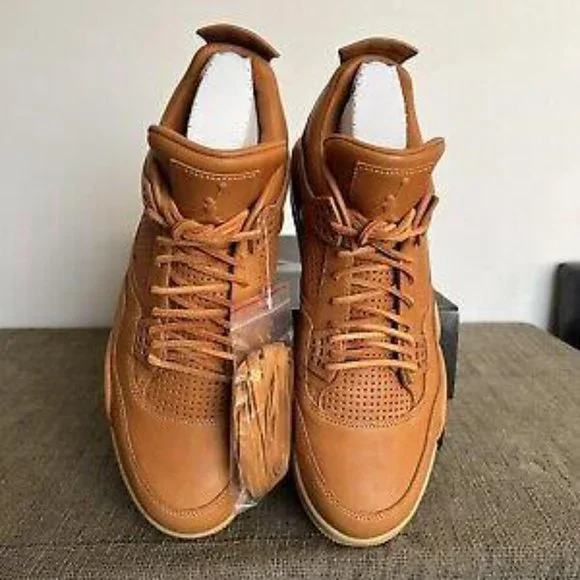 UK 12 US 13 Nike Air Jordan 4 Retro Premium GingerWheatGum Sneakers Trainers